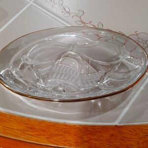 Studio Nova Silver Gilded Oval Candy Dish